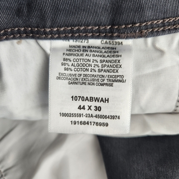 WRANGLER MEN'S FIVE STAR PREMIUM RELAXED FIT FLEX CARGO PANT IN ANTHRACITE. Size - Picture 7 of 8